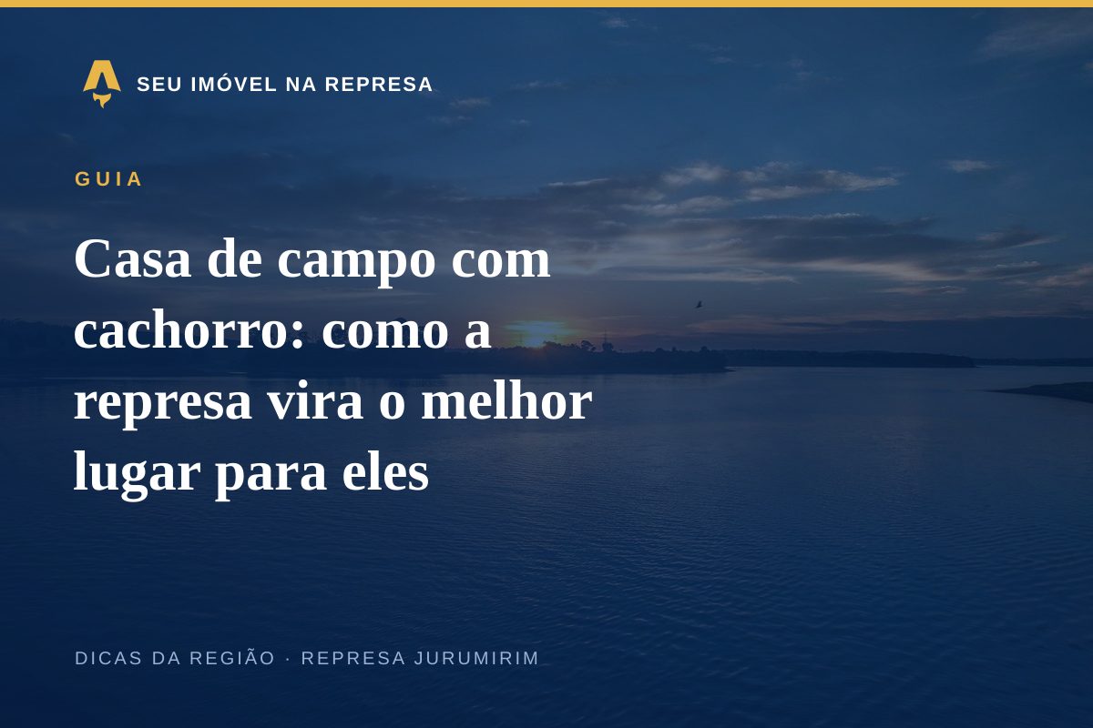 Casa de campo com cachorro: como a represa vira o melhor lugar para eles