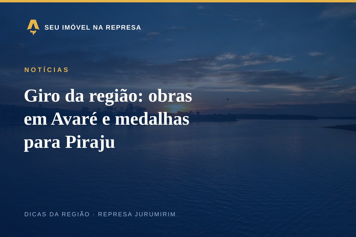 Giro da região: obras em Avaré e medalhas para Piraju